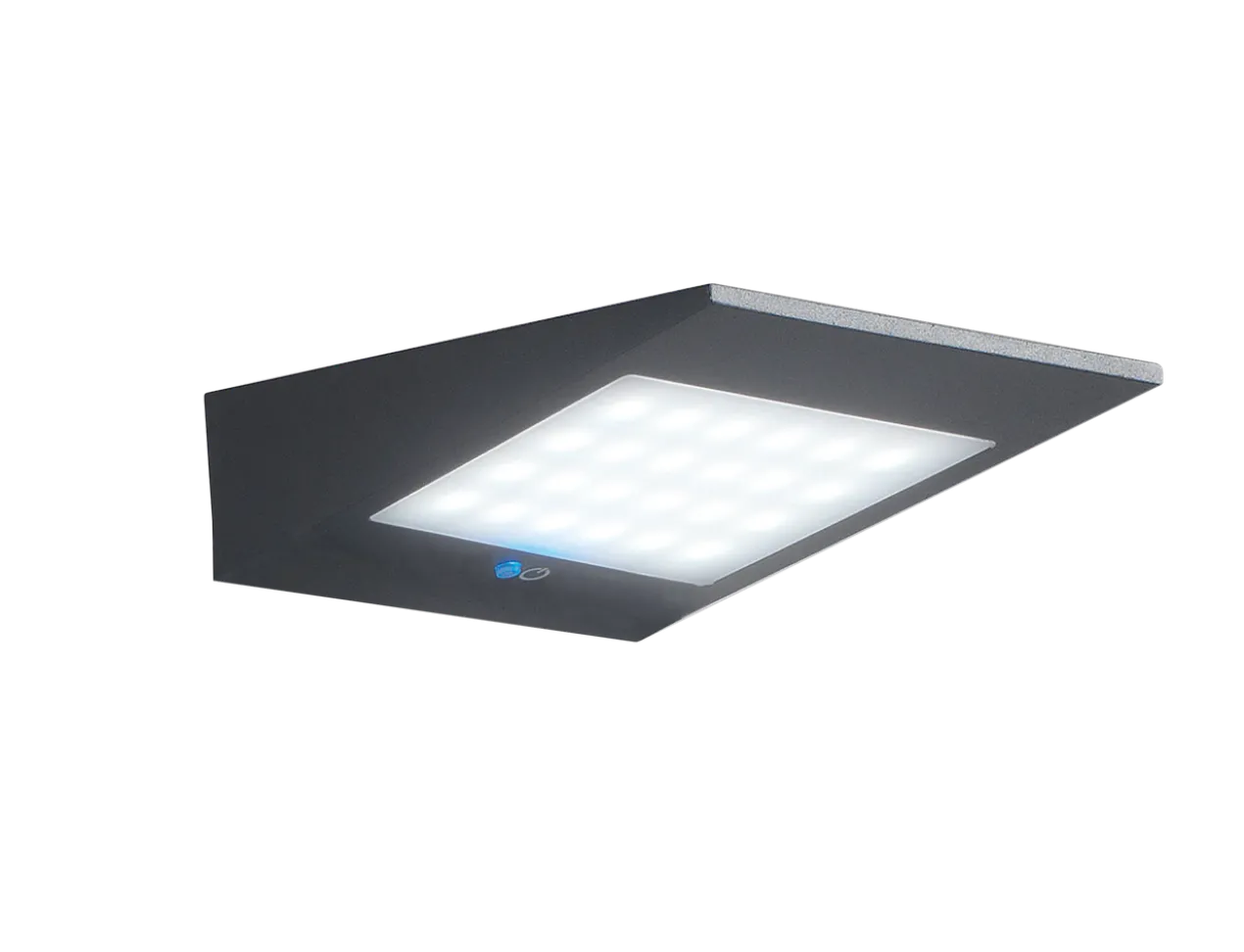 Zafferano zonne-energie wandlamp antraciet