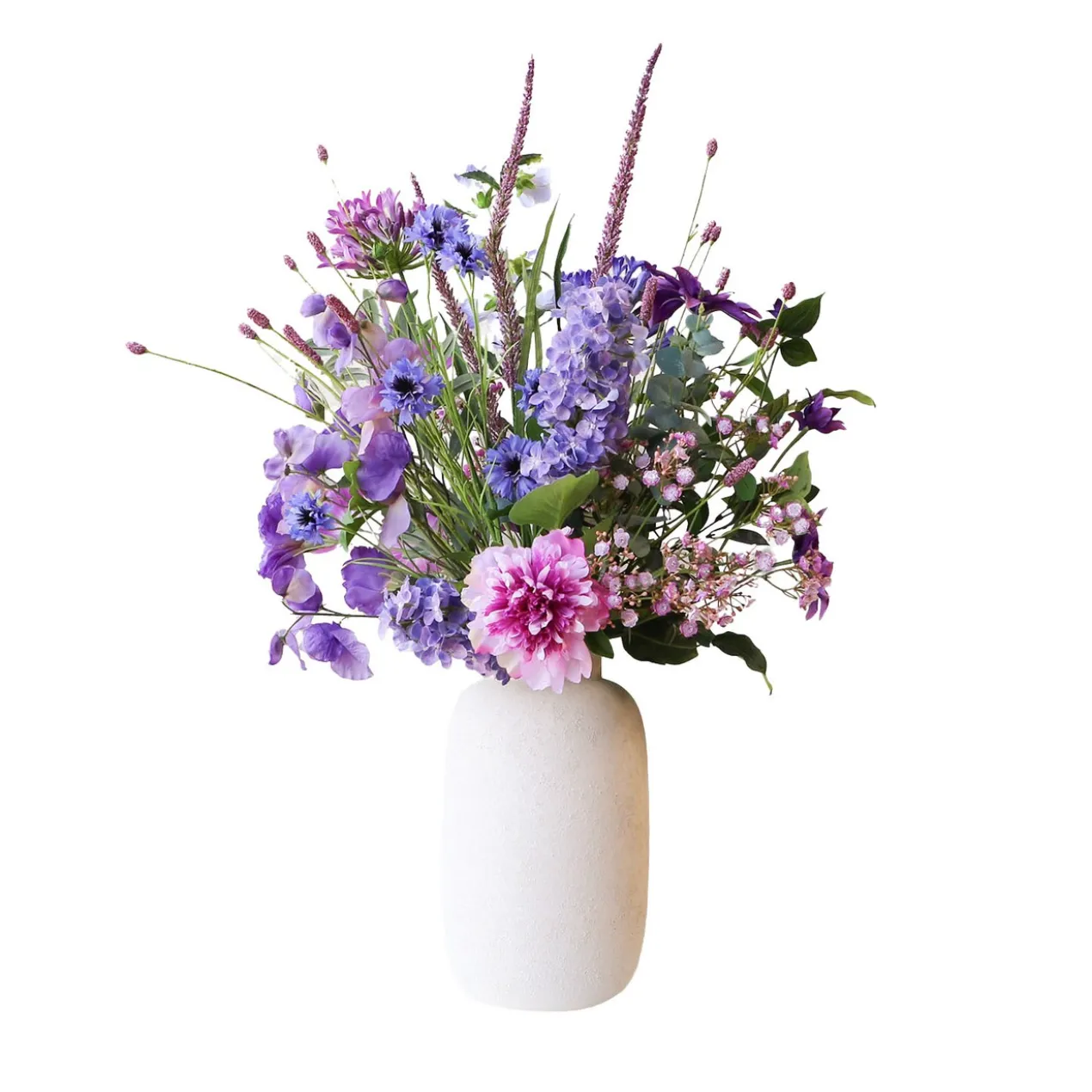 Zijden boeket Elin Violet