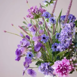 Zijden boeket Elin Violet