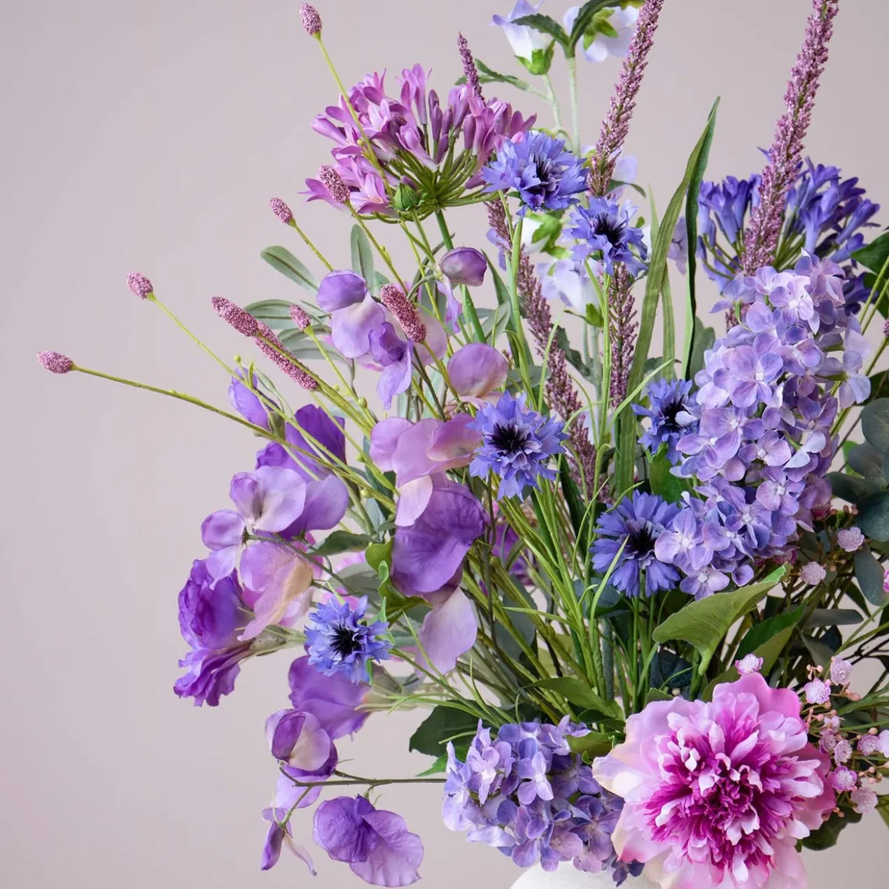 Zijden boeket Elin Violet