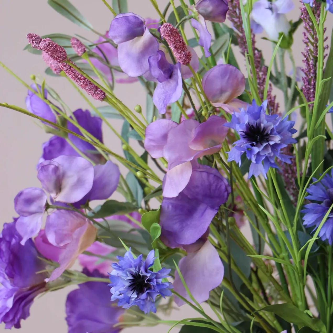 Zijden boeket Elin Violet