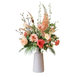Zijden boeket Liora Peach