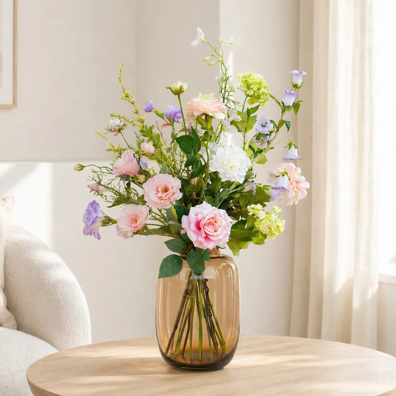 Zijden boeket Maevy Rose