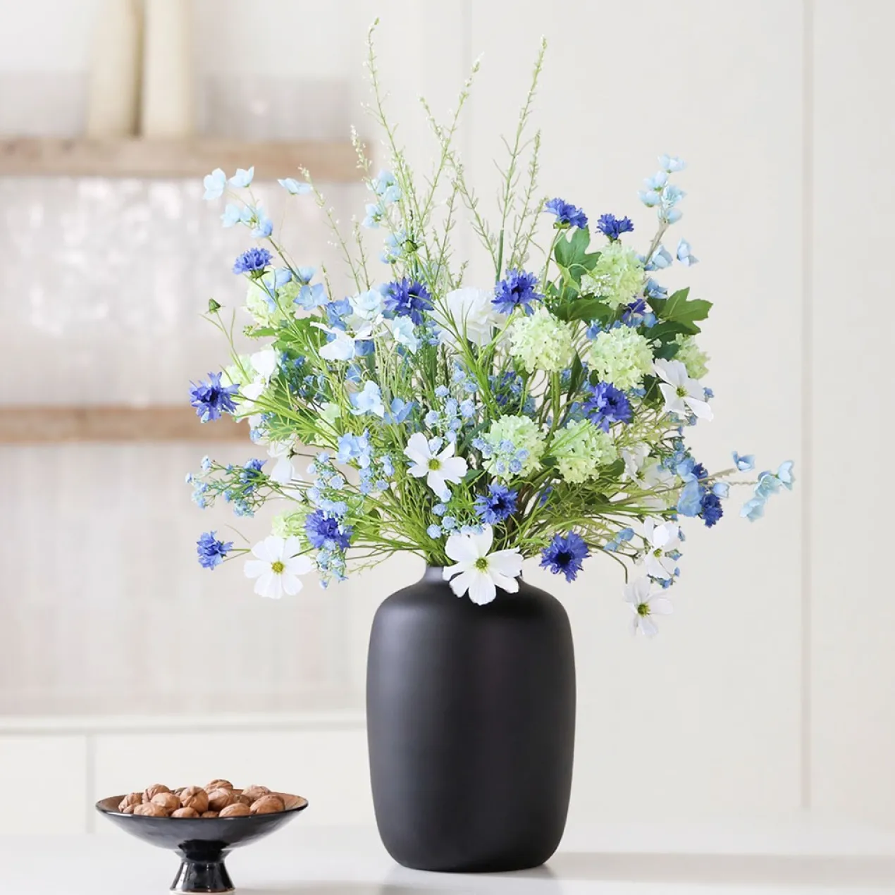 Zijden boeket Mira Azure