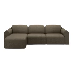3-zitsbank Bulky met hocker cedar
