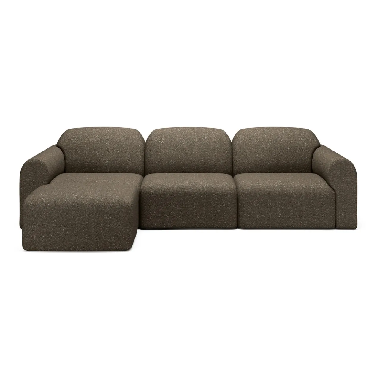 3-zitsbank Bulky met hocker cedar