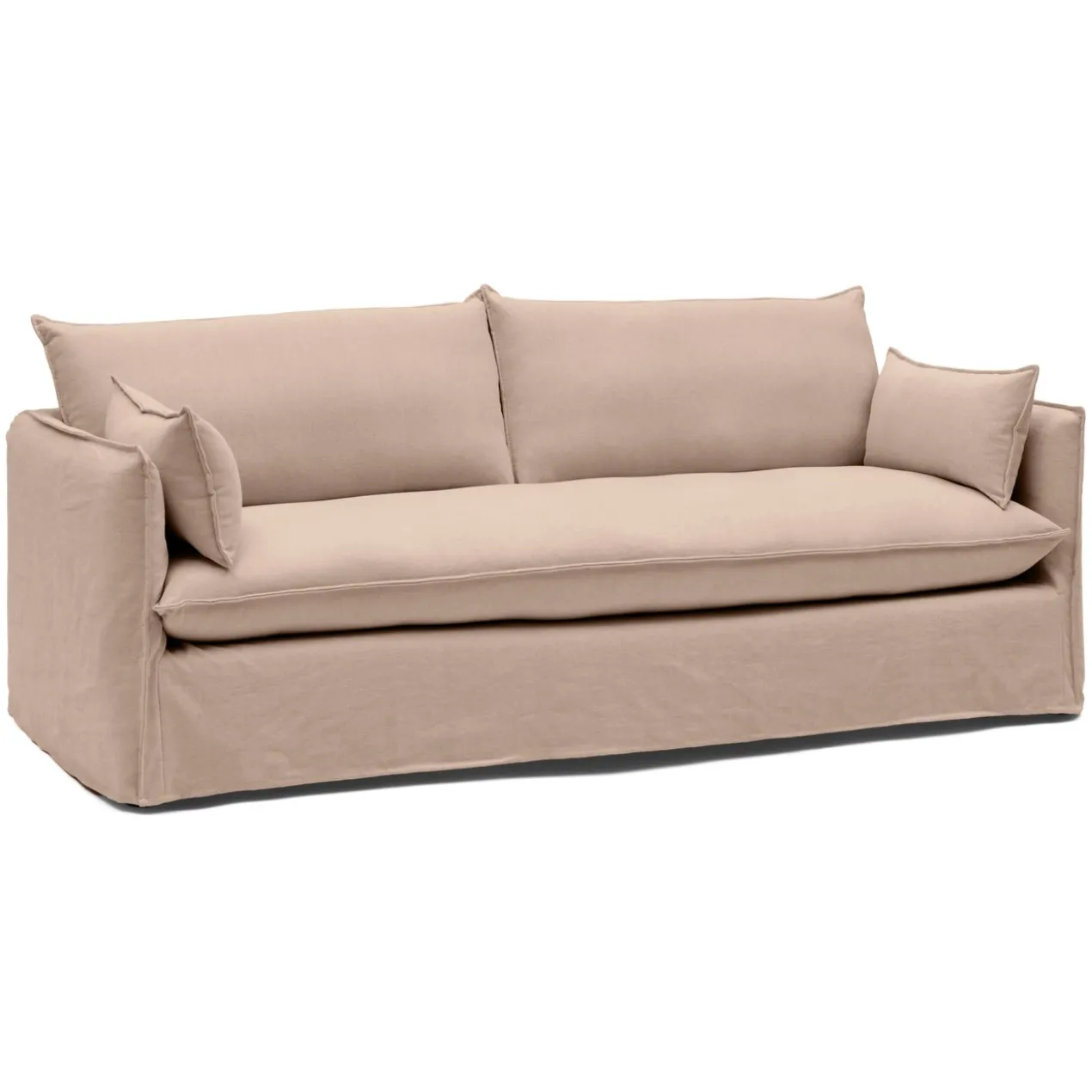 3-zitsbank Mare shadow linen