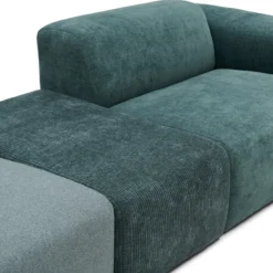 4-zitsbank Oscar met hocker ocean blue