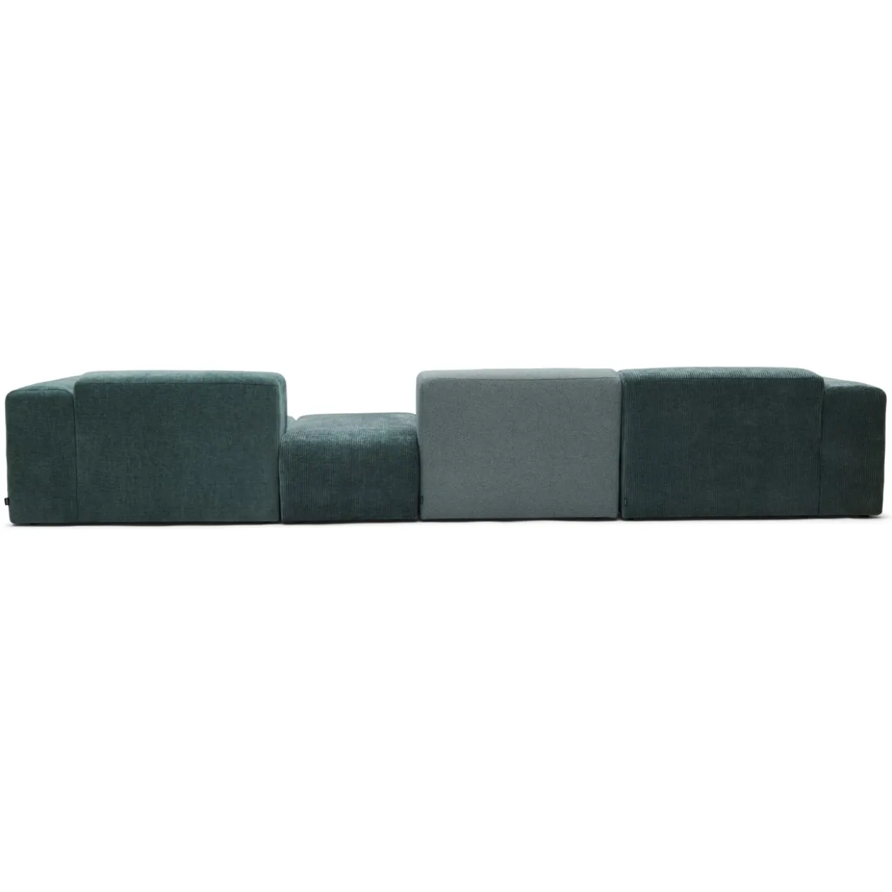 4-zitsbank Oscar met hocker ocean blue