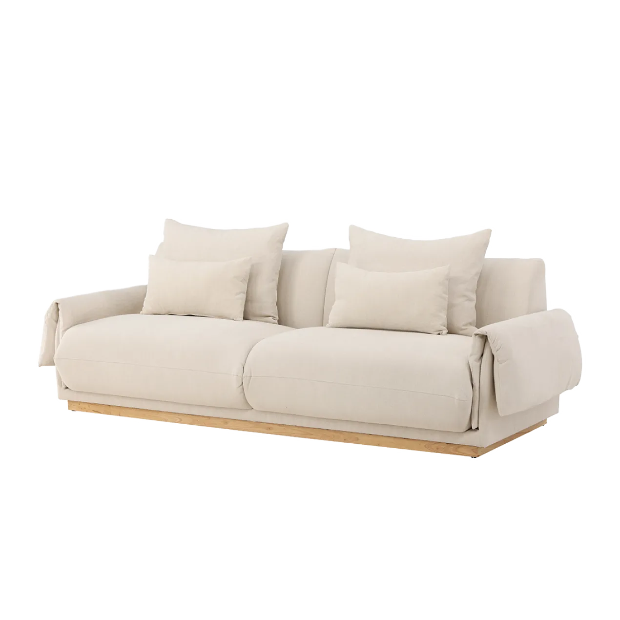 3-zitsbank Rikki Beige