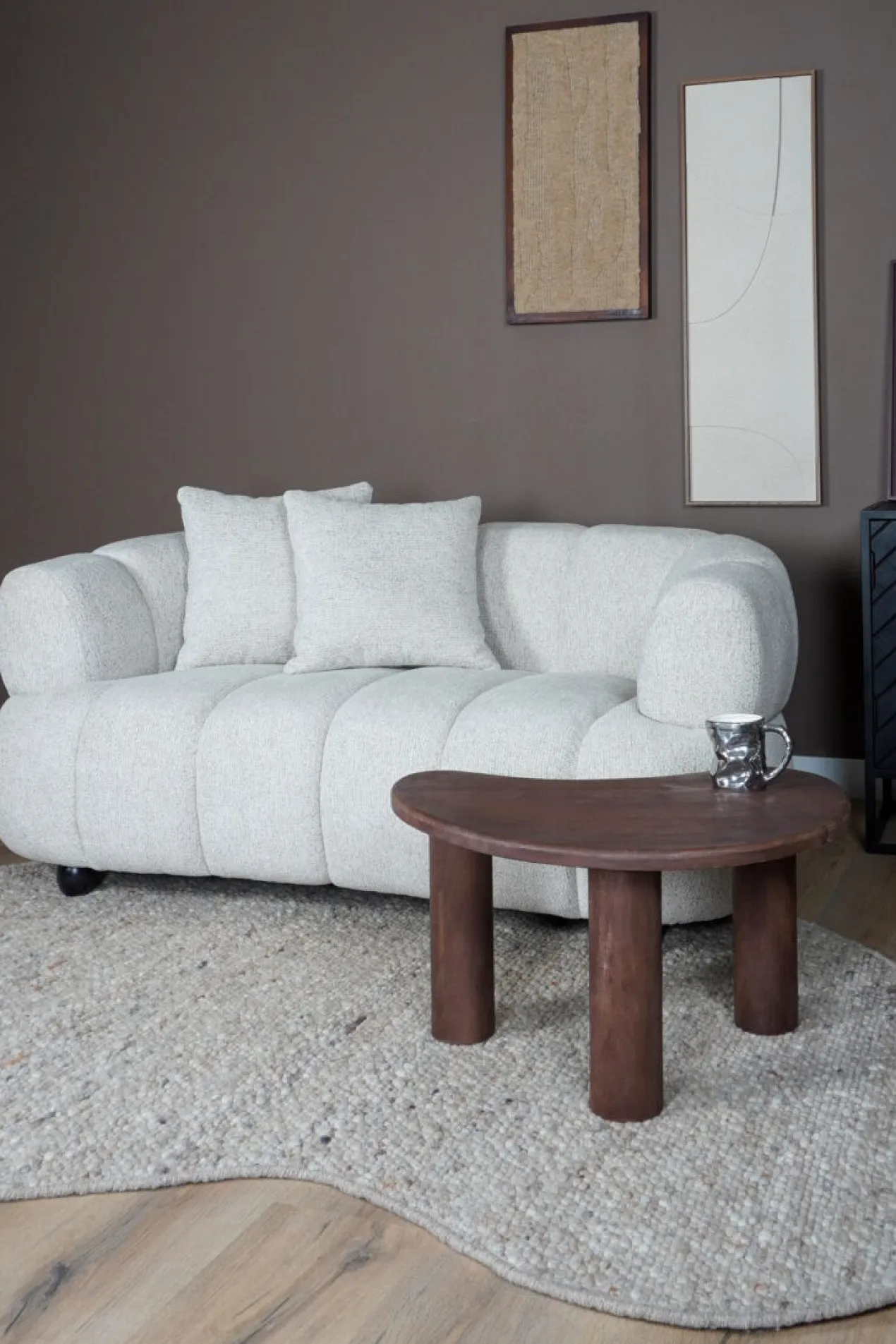 3-zitsbank Rocco beige