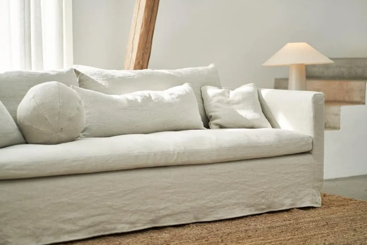 4-zitsbank Sintra linen naturel
