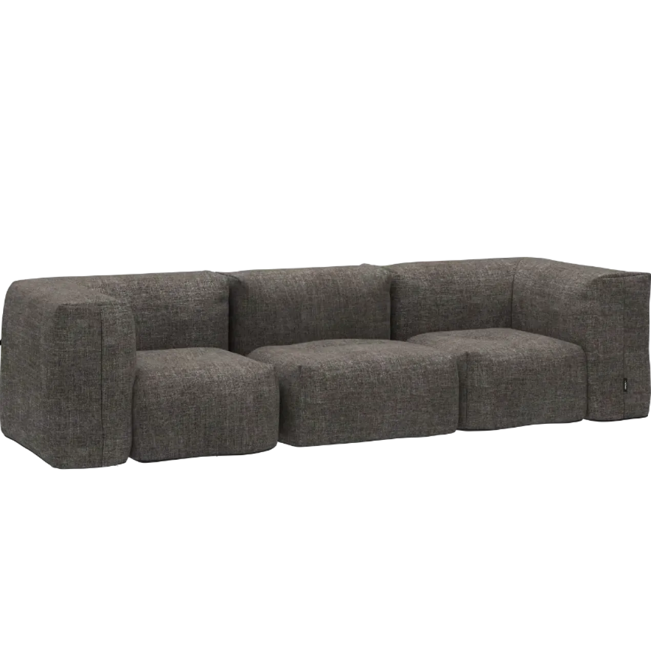 3-zitsbank Soft outdoor noir