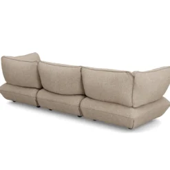 3-zitsbank Sumo boucle grecycled brown melange