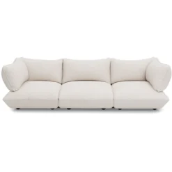 3-zitsbank Sumo boucle grecycled creme