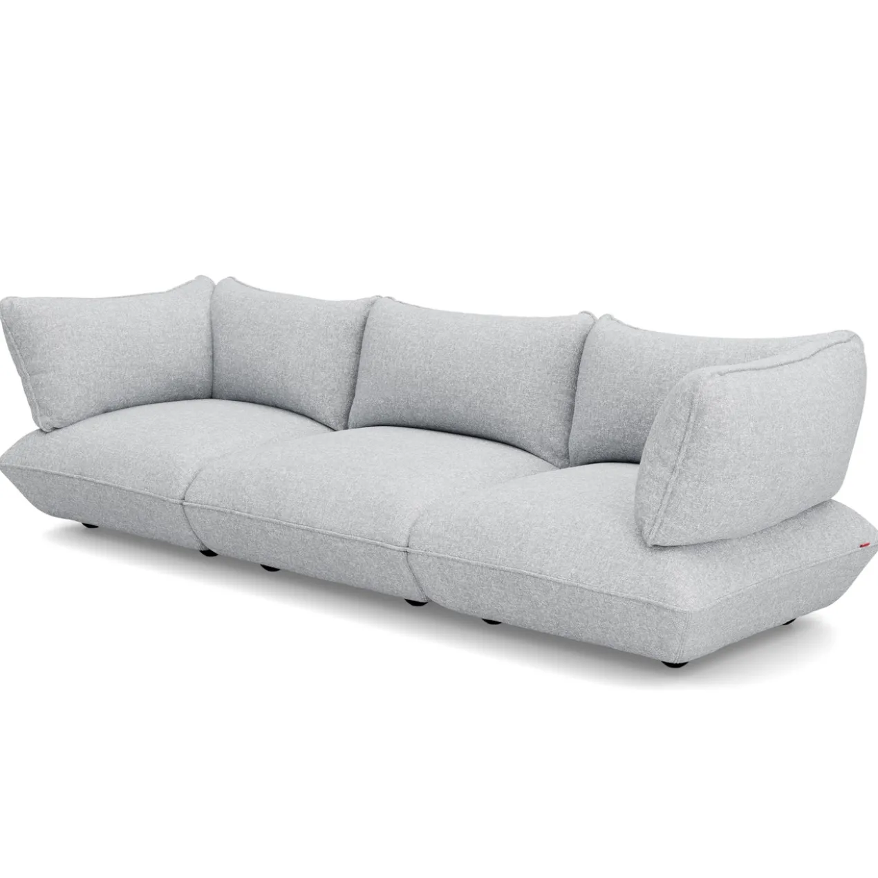 3-zitsbank Sumo boucle grecycled grey melange