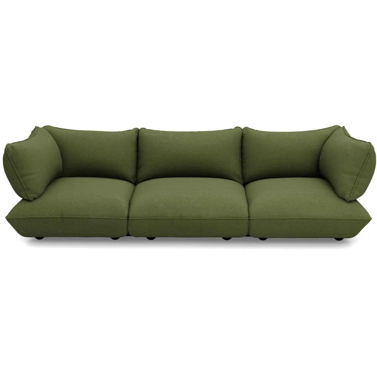 3-zitsbank Sumo boucle grecycled leaf green