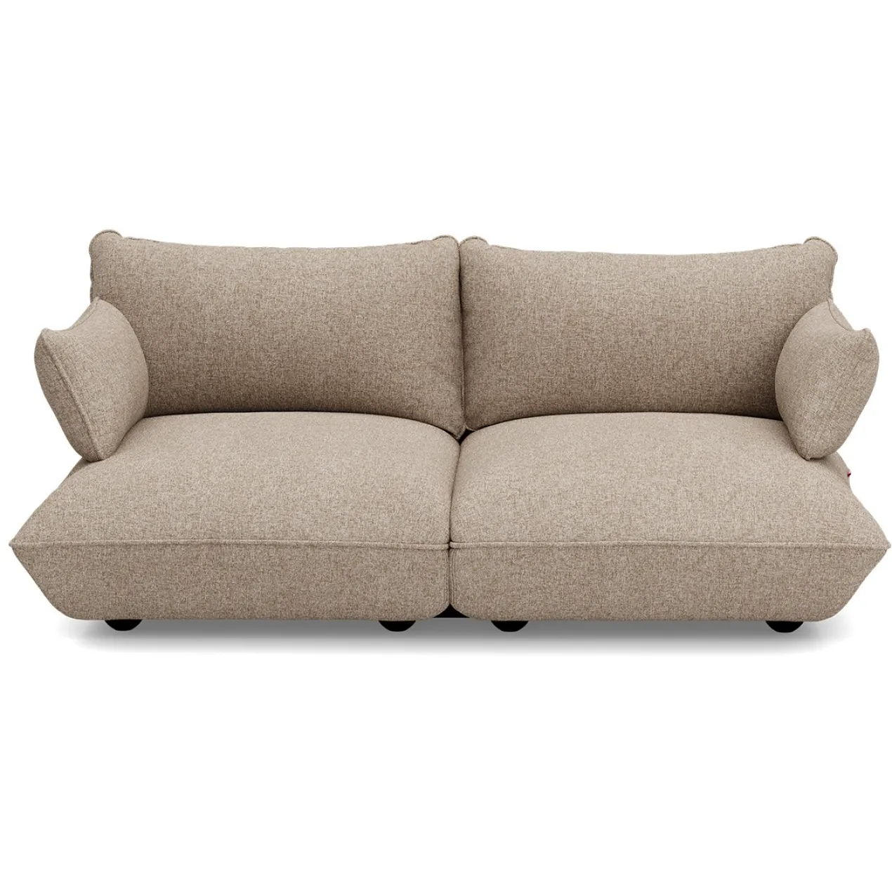 2-zitsbank Sumo boucle recycled brown melange