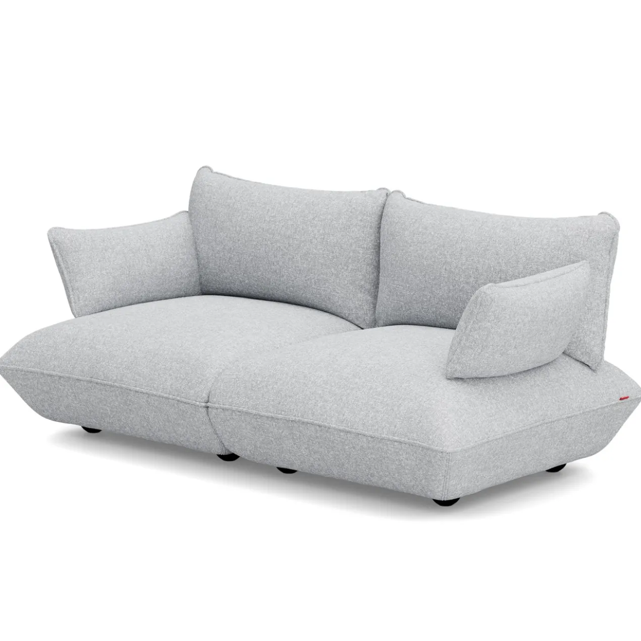 2-zitsbank Sumo boucle recycled grey melange