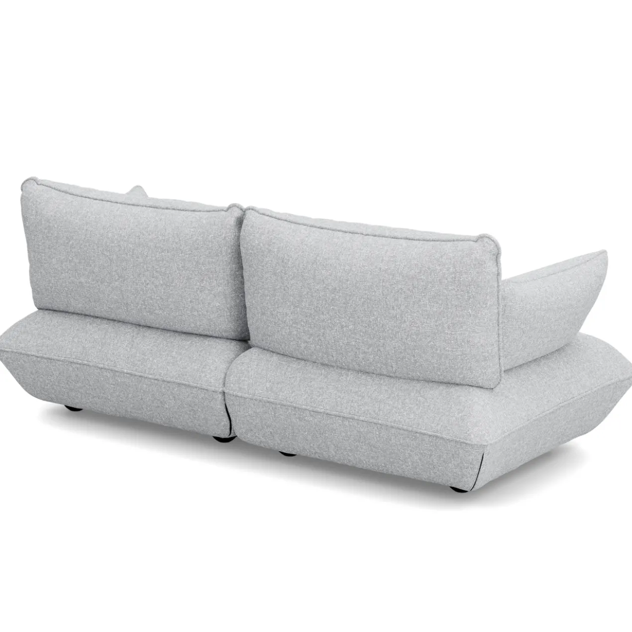 2-zitsbank Sumo boucle recycled grey melange