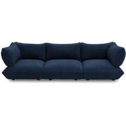 3-zitsbank Sumo cord recycled deep blue