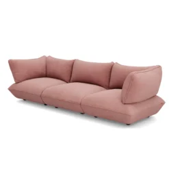 3-zitsbank Sumo cord recycled soft pink
