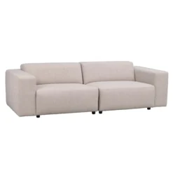 3-zitsbank Willard gestoffeerd Lichtbeige
