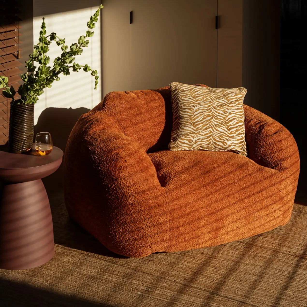 Zitzak Cody burnt orange