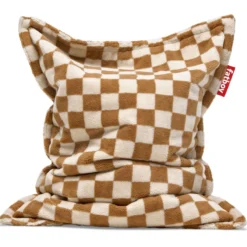 Zitzak original slim teddy chess almond creme