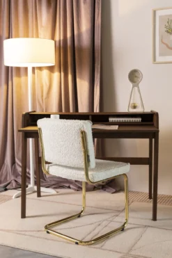 Zuiver bureau Barbier Walnoot