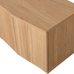 Zuma tv meubel 133 cm eiken fineer transparant [fsc]