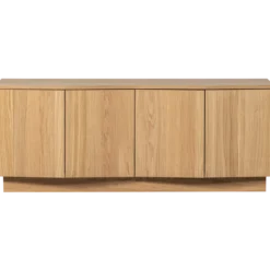 Zuma tv meubel 133 cm eiken fineer transparant [fsc]