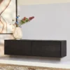 Zwevend Tv-meubel All Black 200
