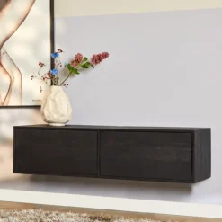 Zwevend Tv-meubel All Black 200