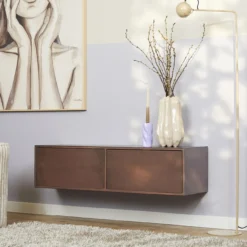 Zwevend Tv-meubel All Brown 120