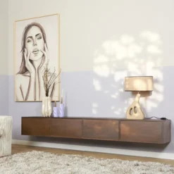 Zwevend Tv-meubel All Brown 240