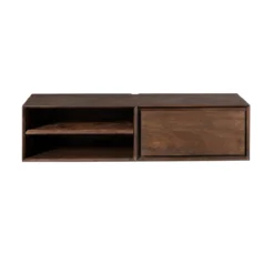 Zwevend Tv-meubel Ambi bruin 120 cm