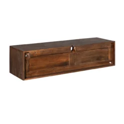 Zwevend Tv-meubel Ambi bruin 120 cm