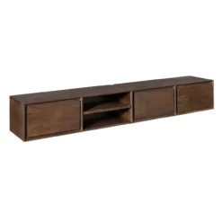 Zwevend Tv-meubel Ambi bruin 200 cm
