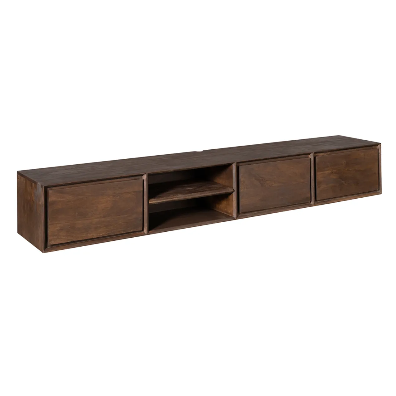 Zwevend Tv-meubel Ambi bruin 200 cm