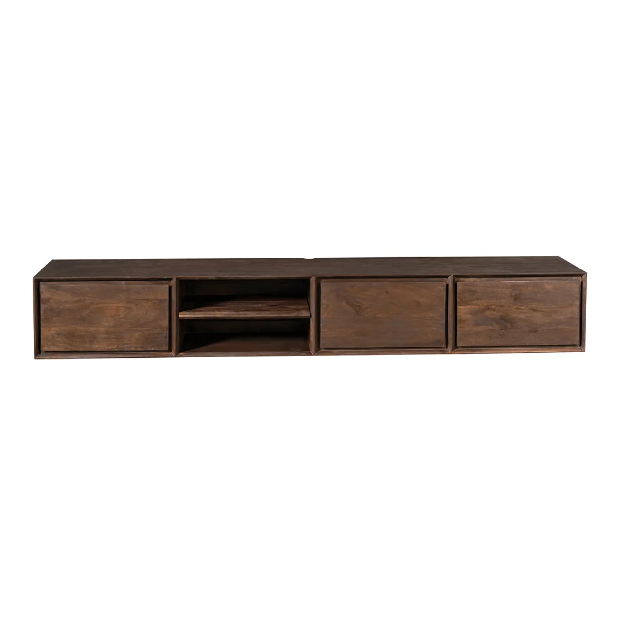 Zwevend Tv-meubel Ambi bruin 200 cm