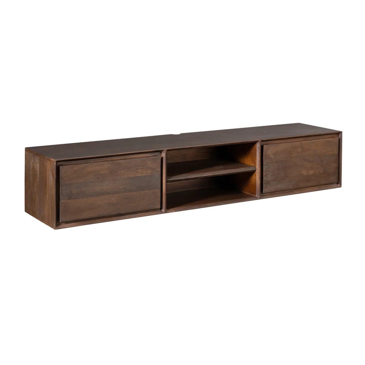 Zwevend Tv-meubel Ambi bruin 160 cm