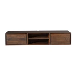 Zwevend Tv-meubel Ambi bruin 160 cm
