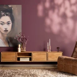 Zwevend Tv-meubel Ambi naturel 200 cm