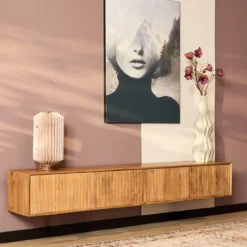 Zwevend TV-meubel De Bokke Naturel 120