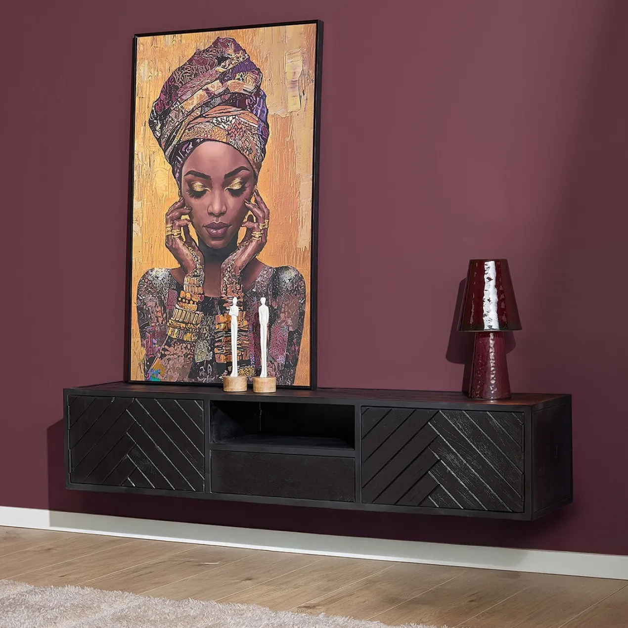 Zwevend Tv-meubel Rijn 160 cm