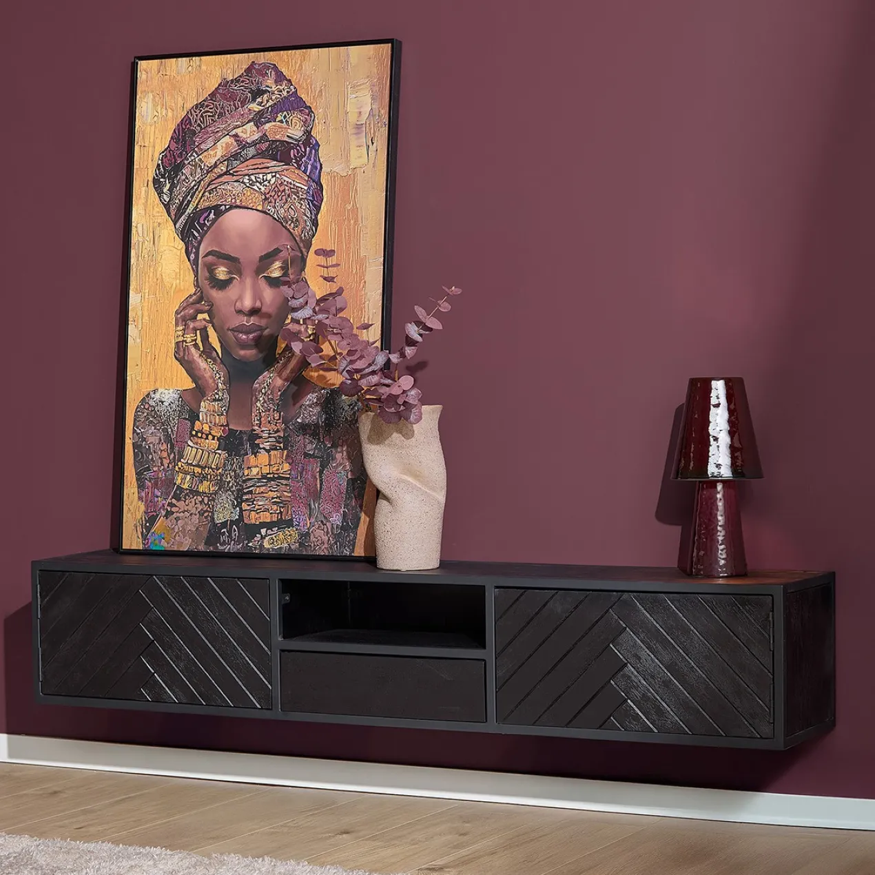 Zwevend Tv-meubel Rijn 180 cm